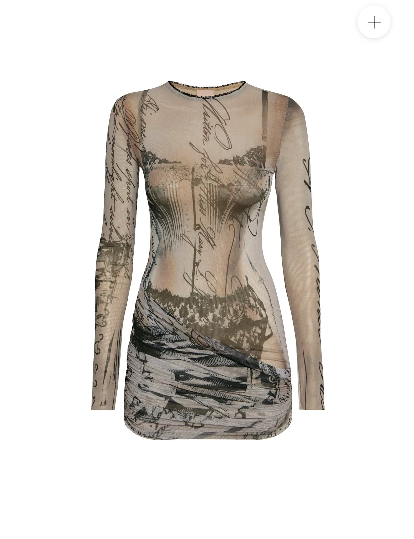 Corset Print Short Dress