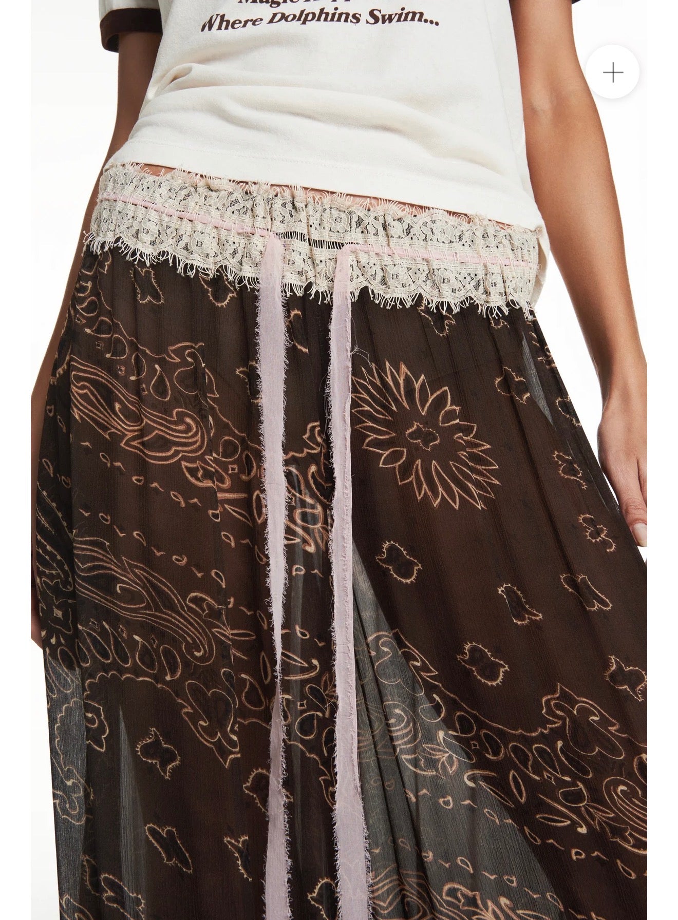 Olivia Paisley Chiffon Pants