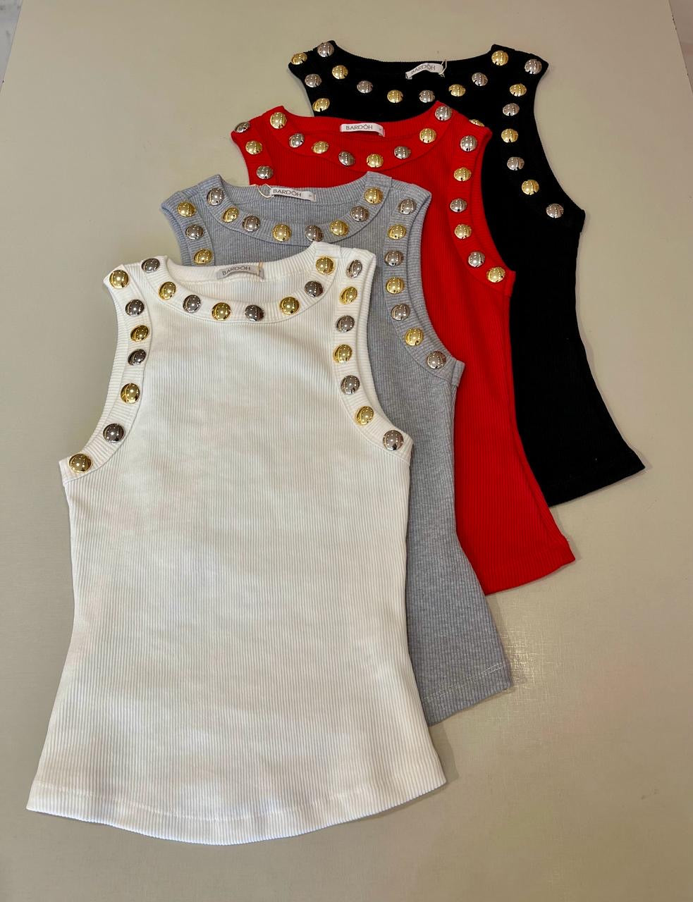 Georgia Studded Top