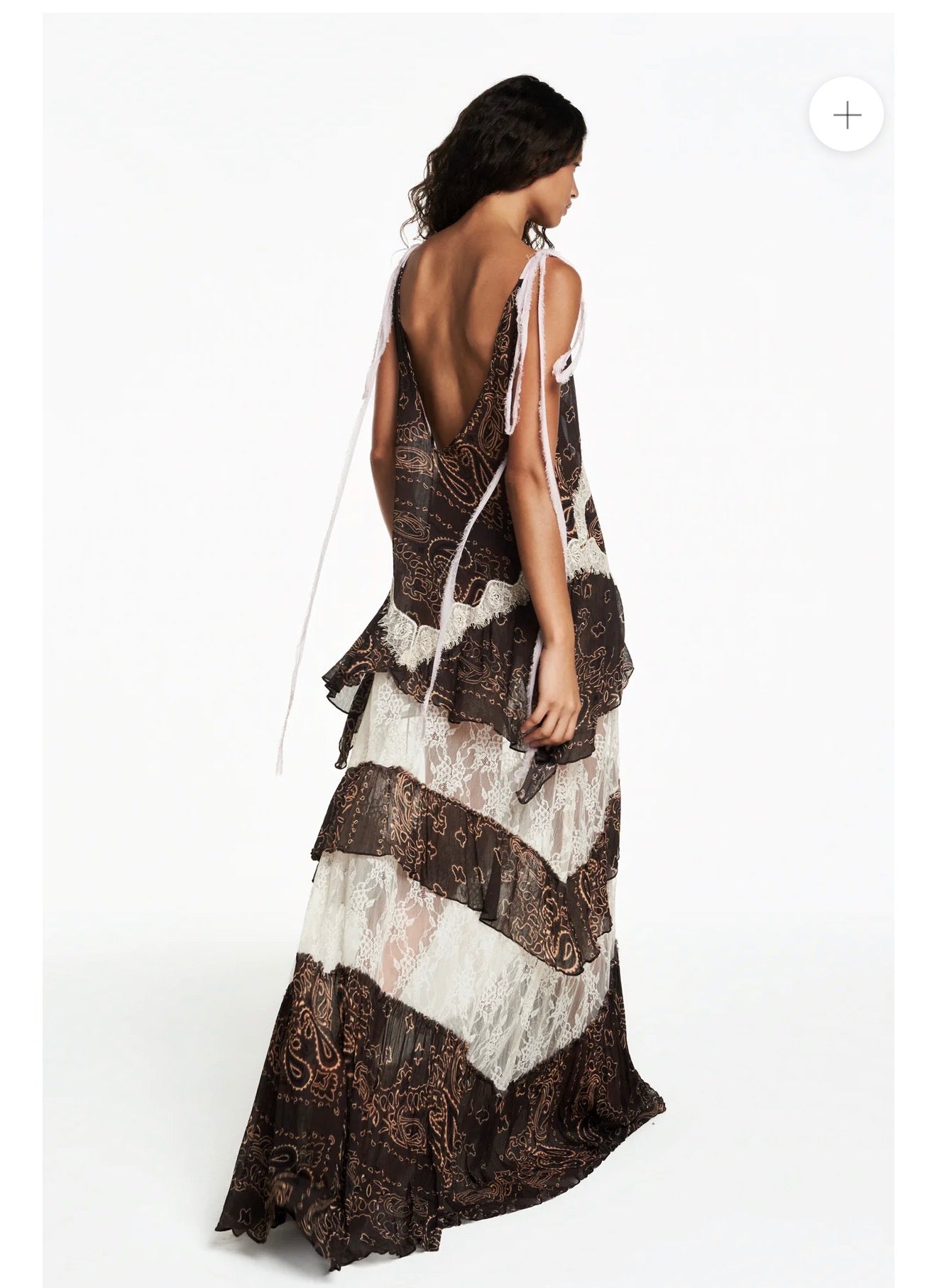 Olivia Paisley Chiffon Dress