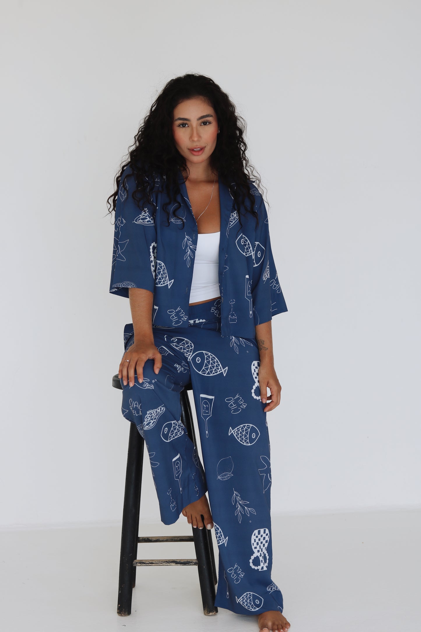 Blue Ciao Bella Pants set