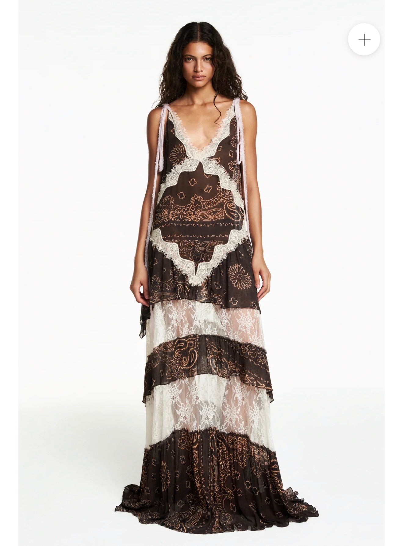 Olivia Paisley Chiffon Dress