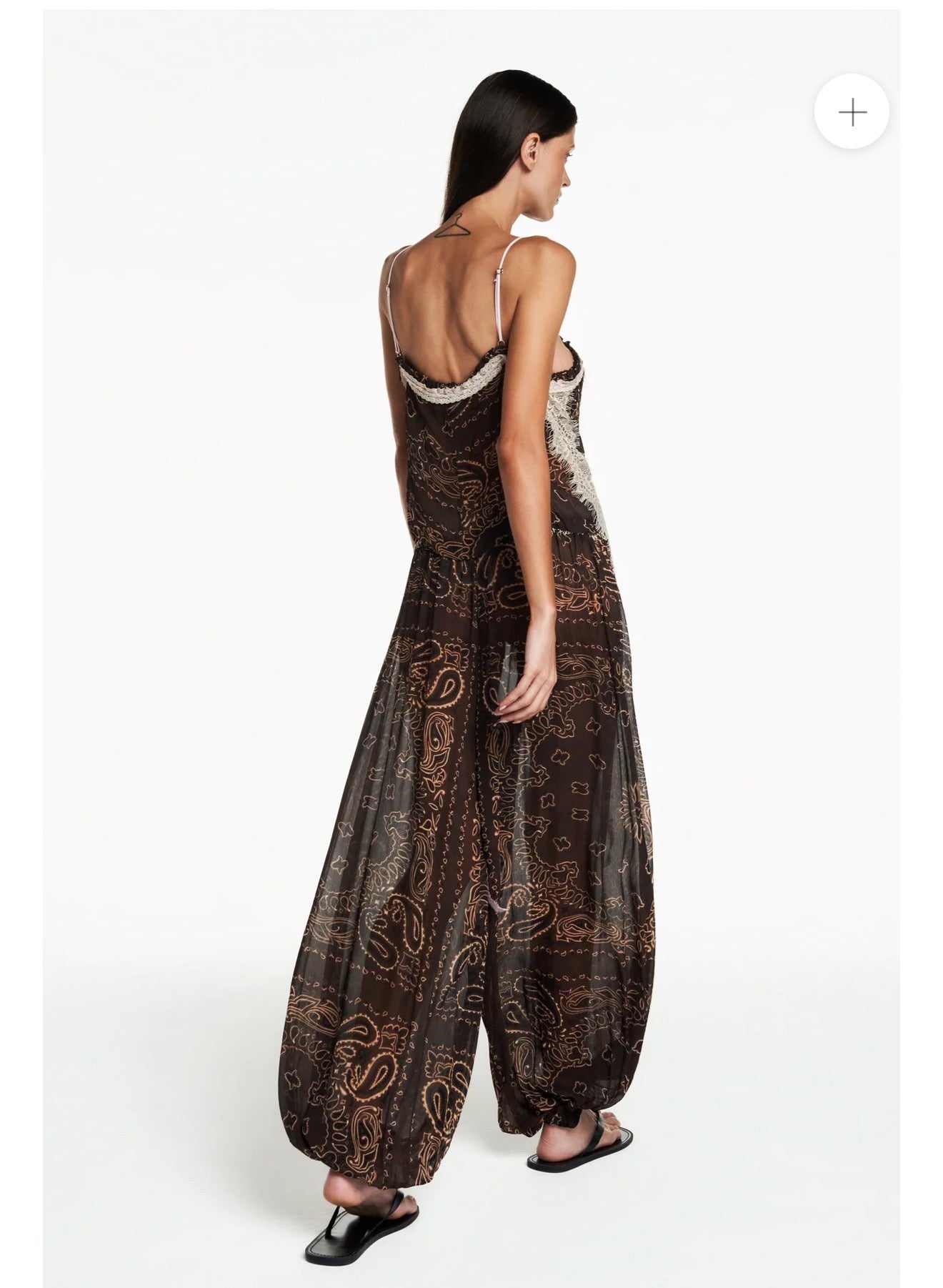 Olivia Paisley Chiffon Pants