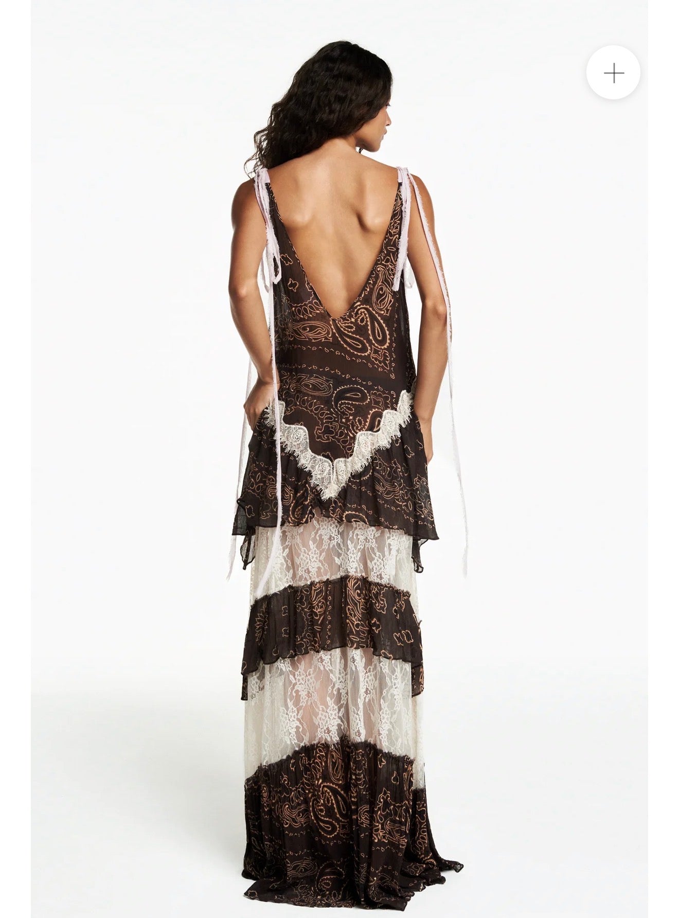 Olivia Paisley Chiffon Dress