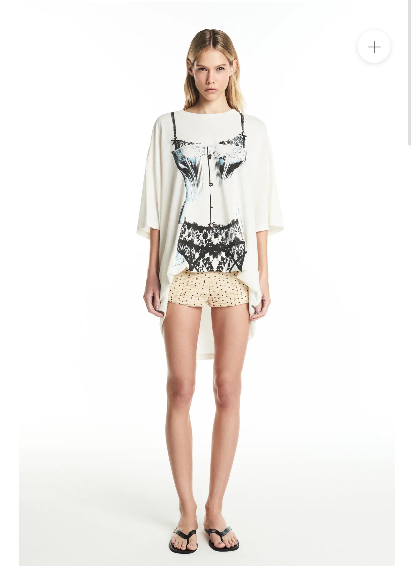 Corset print T-shirt