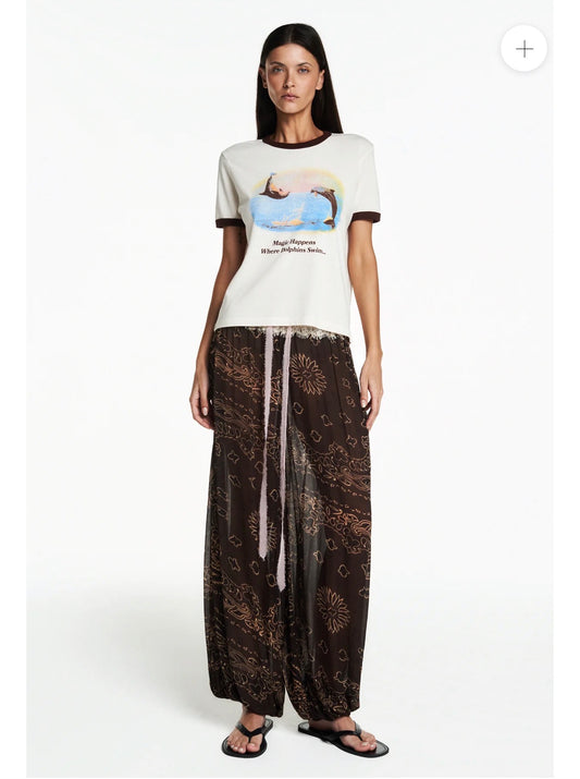 Olivia Paisley Chiffon Pants