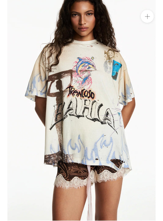 Olivia Paisley Chiffon Shorts