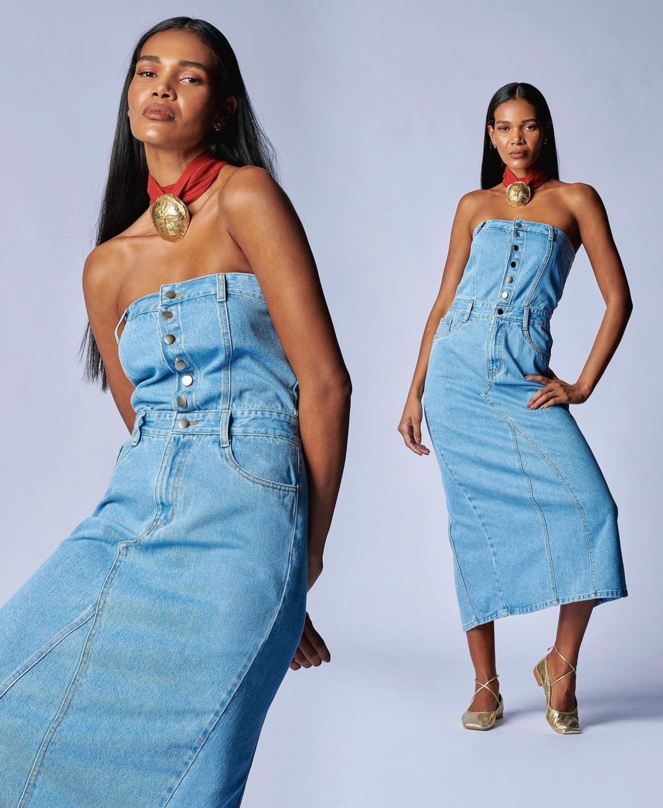 Stefany Denim Dress