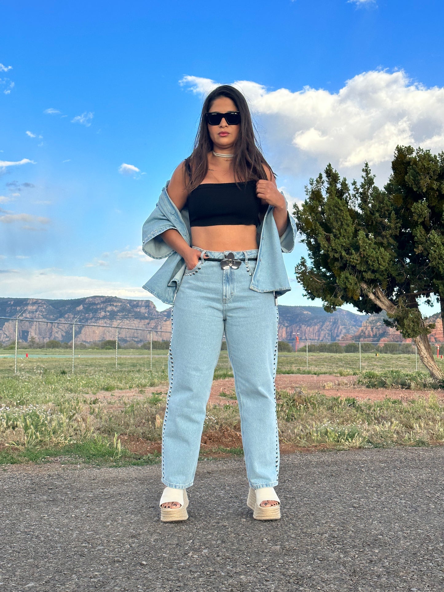 TINA DENIM PANTS