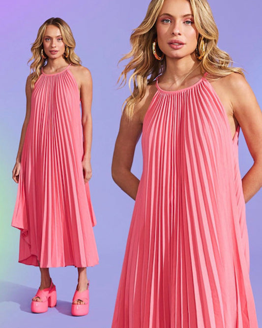 AURORA PLEAT DRESS